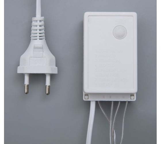Бахрома Luazon ECO, IP44, Ш:4м, В:0.6м, Н.С. LED-180-220V, 8 режимов, красный 187270