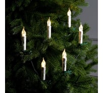 Нить Luazon DCR 6 м, с насадками Свечи на прищепке, IP20, 30 LED-220V, провод зеленый 3612377