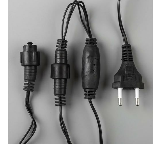 Бахрома Luazon ECO, IP44, Ш4м, В0.6м, Н.Т. LED-180-60-220V, мерцание, белый 3584220