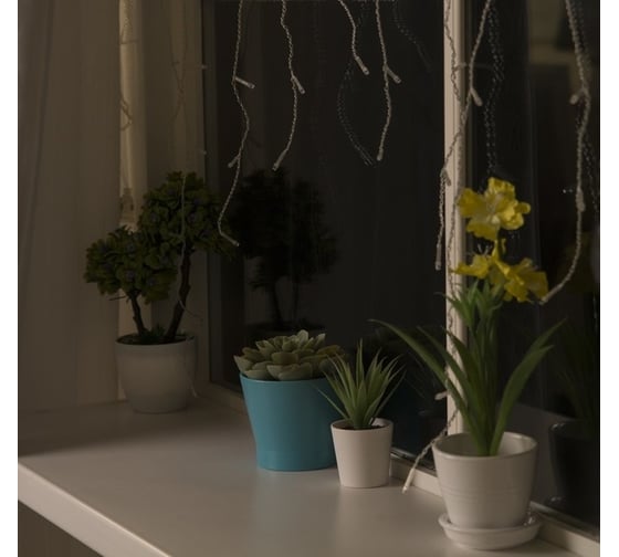 Бахрома Luazon ECO IP20, Ш3 м, В0.5 м, Н.С. LED-80-220V, 8 режимов, мульти 3556844