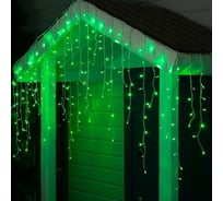 Бахрома Luazon SPEC, IP44, УМС, Ш3м, В0.9м, Н.Б. 3W LED-232-220V, зеленый 3584162