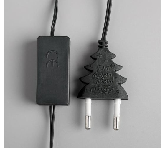 Нить Luazon DCR 4 м, с насадками Свечи на прищепке, IP20, 20 LED-220V, провод зеленый 3612376