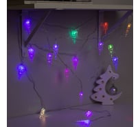 Нить Luazon DCR 5 м, с насадками Льдинка, IP20, Н.С. LED-20-220V, моргает, мульти 2388619