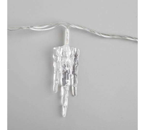 Нить Luazon DCR 5 м, с насадками Льдинка, IP20, Н.С. LED-20-220V, моргает, мульти 2388619