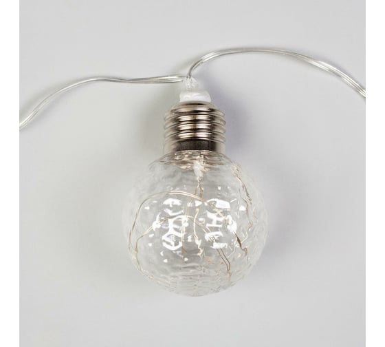 Нить Luazon ROSA 3 м, с насадками Лампочки шары 5 см, IP20, Н.С. LED-80-12V, 8 режимов, мульти 6929864