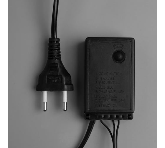 Нить Luazon DCR IP44, Шарики большие d=2.5 см 10 м, Н.Т. LED-100-220V, 8 режимов, фиолетовый 185544