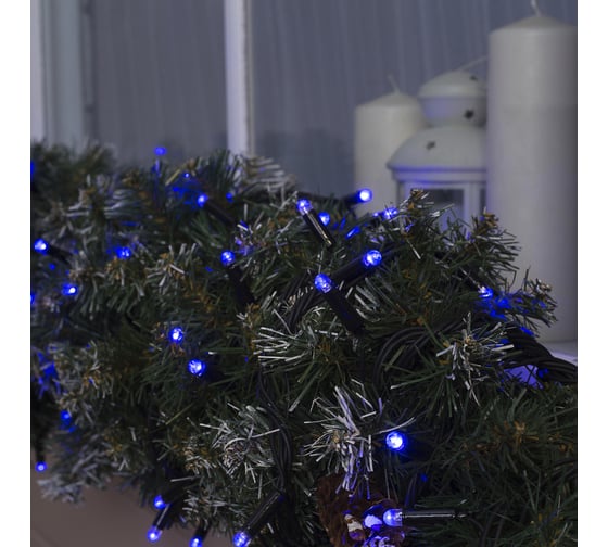 Нить Luazon PRO IP65, УМС, 10 м, Н.Т. 3W LEDIP65-O-100-220V, синий 3584119