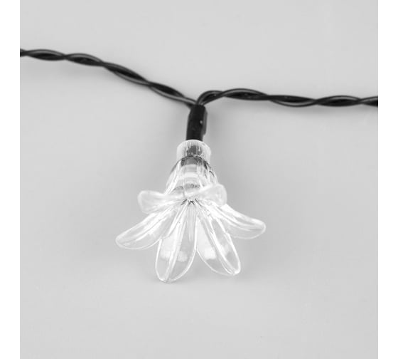 Нить Luazon DECOR IP44, на солнечных батарейках, Цветок, 4.5 м, Н.Т. LED-30-1.2V, 2 режима, мульти 6253346