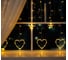 Бахрома Luazon DECOR Сердце, IP20, Ш2.4 м, В0.9 м, Н.С. LED-186-220V, 8 режимов, теплый белый 4356978 1