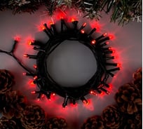 Нить Luazon ECO IP20, 5 м, Н.Т. LED-50-220V, 8 режимов, красный 3556770