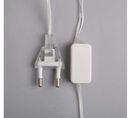 Нить Luazon DCR 4.5 м, с насадками дерево Колокольчик, IP20, Н.С. LED-20-220V, фиксинг, теплый белый 4445740