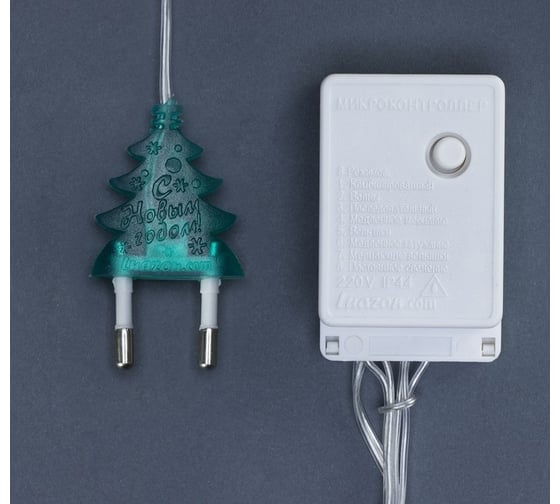 Сеть Luazon ECO IP20, Ш1.6 м, В1.6 м, Н.С. LED-144-220V, 8 режимов, зеленый 1585749