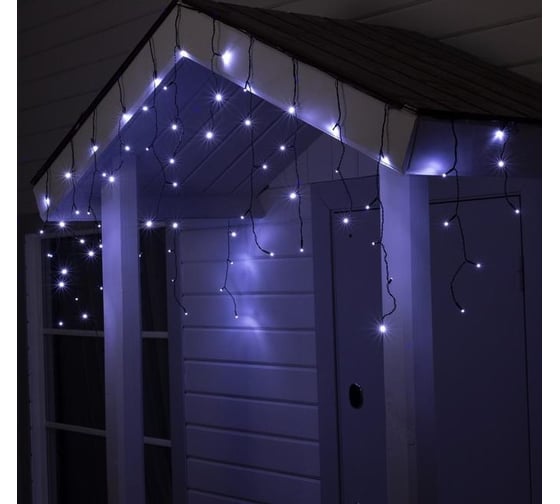 Бахрома Luazon SPEC IP44, Ш3м, В0.6м, Н.Т. УМС-2W LED5мм-М-72-24В, БЕЗ БП. фиксинг, белый 5167250