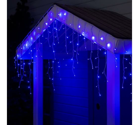 Бахрома Luazon SPEC IP44, УМС, Ш3м, В0.6м, Н.Б. 3W LEDSMD-SB-160-220V, синий 3584185
