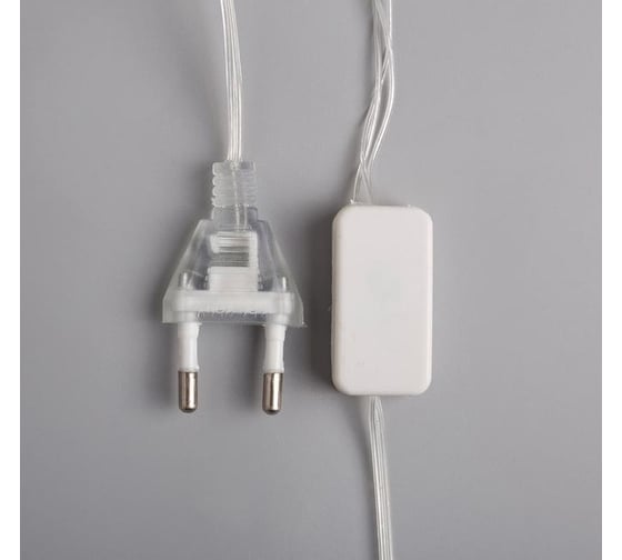 Нить Luazon DCR 4.5 м, с насадками дерево Свечи, IP20, Н.С. LED-20-220V, фиксинг, теплый белый 4445742
