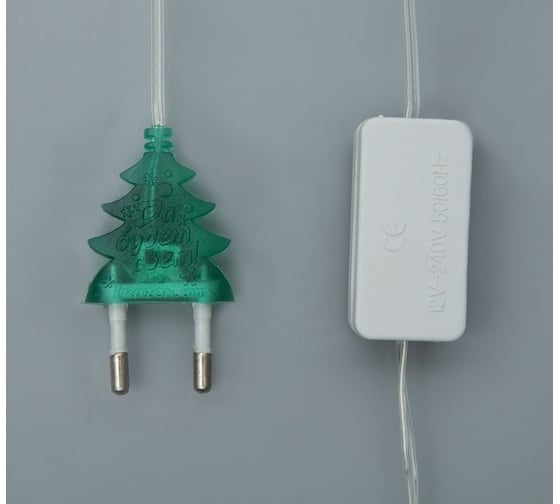 Бахрома Luazon DECOR Звезды 4 см, IP20, Ш1.8 м, В0.5 м, Н.С. LED-48-220V, моргает, RGRB 3556863