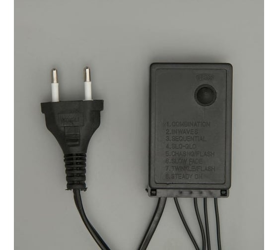 Бахрома Luazon ECO, IP44, Ш4м, В0.6м, Н.Т. LED-180-220V, 8 режимов, белый 705917