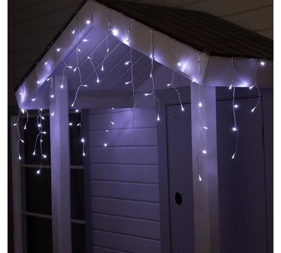 Бахрома Luazon SPEC IP44, Ш3м, В0.6м, Н.С. УМС-2W LED5мм-М-72-24В, БЕЗ БП. фиксинг, белый 5167252