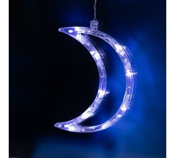 Бахрома Luazon DECOR Месяц, IP20, Ш2.7 м, В0.9 м, Н.С. LED-138-220V, 8 режимов, белый 4356980