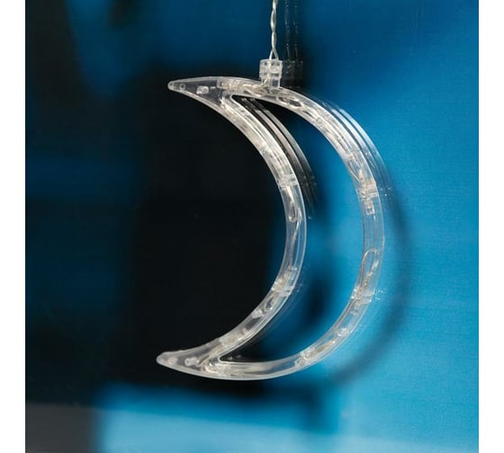 Бахрома Luazon DECOR Месяц, IP20, Ш2.7 м, В0.9 м, Н.С. LED-138-220V, 8 режимов, белый 4356980