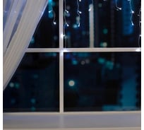 Бахрома Luazon ECO IP20, Ш3 м, В0.5 м, Н.С. LED-80-220V, 8 режимов, белый 3556845