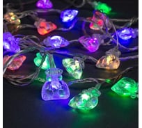 Нить Luazon DCR 5 м, с насадками Подарок, IP20, Н.С. LED-20-220V, моргает, мульти 1080396