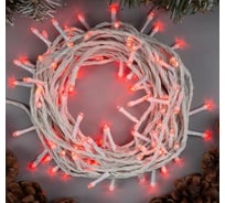 Нить Luazon ECO IP20, 10 м, Н.Б. LED-100-220V, 8 режимов, красный 3556802