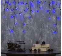 Бахрома Luazon ECO IP20, Ш1.8 м, В0.5 м, Н.Т. LED-48-220V, 8 режимов, синий 3556839