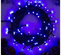 Нить Luazon ECO IP20, 10 м, Н.Т. LED-100-220V, 8 режимов, синий 3556790