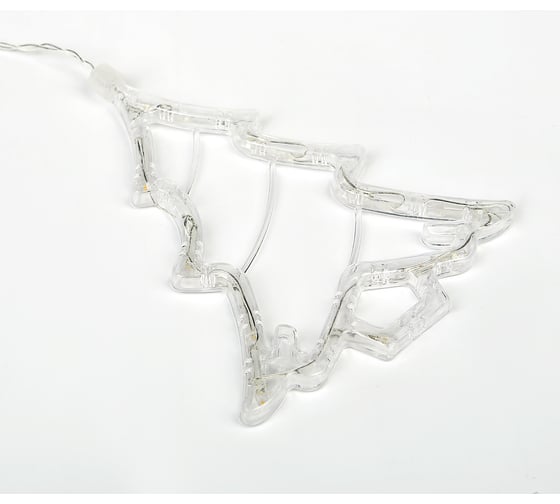 Бахрома Luazon DECOR Елки, IP20, Ш2.4 м, В0.9 м, Н.С. LED-138-220V, 8 режимов, теплый белый 2361711