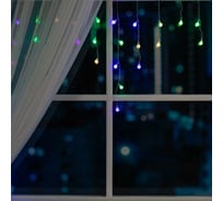 Бахрома Luazon DECOR Шарики, IP20, Ш3 м, В0.5 м, Н.С. LED-80-220V, моргает, мульти RGRB 3556867