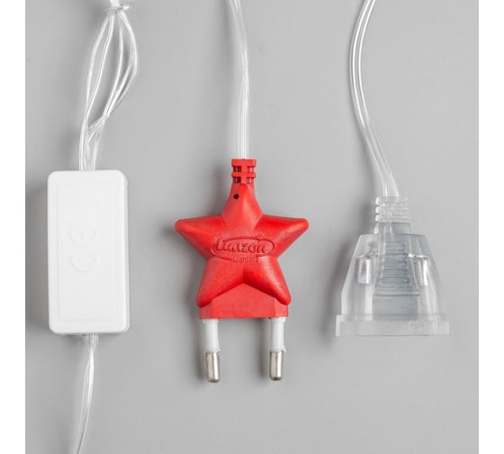 Бахрома Luazon DECOR Шарики, IP20, Ш3 м, В0.5 м, Н.С. LED-80-220V, моргает, мульти RGRB 3556867