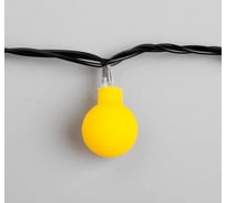 Нить Luazon DCR 5 м, с насадками Шарики Желтые, IP20, Н.Т. LED-30-220V, 8 режимов, желтый 3590709