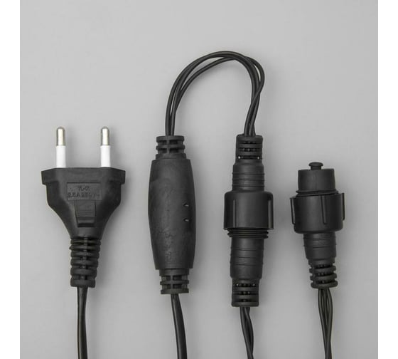 Уличная бахрома Luazon УМС, Ш3м, В0.9м, Н.Т. 3W LED-232-220V, красный 3584166