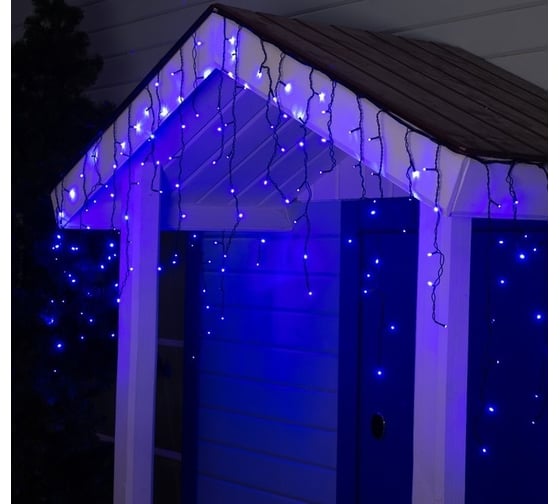 Бахрома Luazon SPEC, IP44, УМС, Ш3м, В0.6м, Н.Т. 3W LED-160-220V, синий 187285