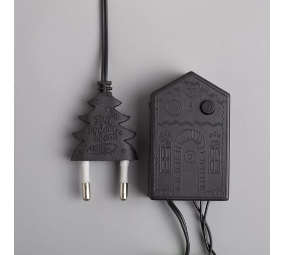 Нить Luazon DCR 5 м, с насадками Шарики Синие, IP20, Н.Т. LED-30-220V, 8 режимов, синий 3590708