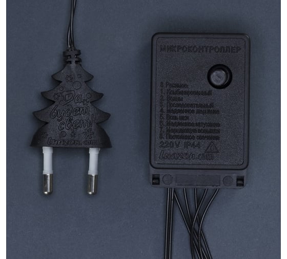 Бахрома Luazon ECO IP20, Ш1.8 м, В0.5 м, Н.Т. LED-48-220V, 8 режимов, теплый белый 3556838
