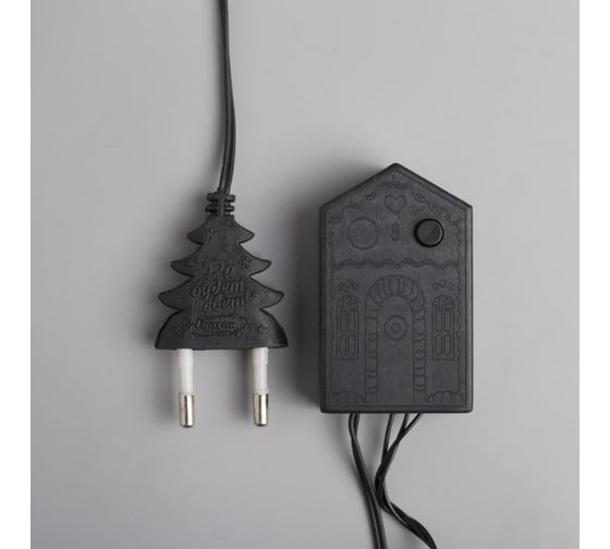 Нить Luazon DCR 5 м, с насадками Шарики Белые, IP20, Н.Т. LED-30-220V, 8 режимов, теплый белый 3590707