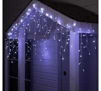 Бахрома Luazon SPEC IP44, Ш3м, В0.6м, Н.С. УМС-2W LED5мм-М-160-24В, БЕЗ БП. фиксинг, белый 5167260