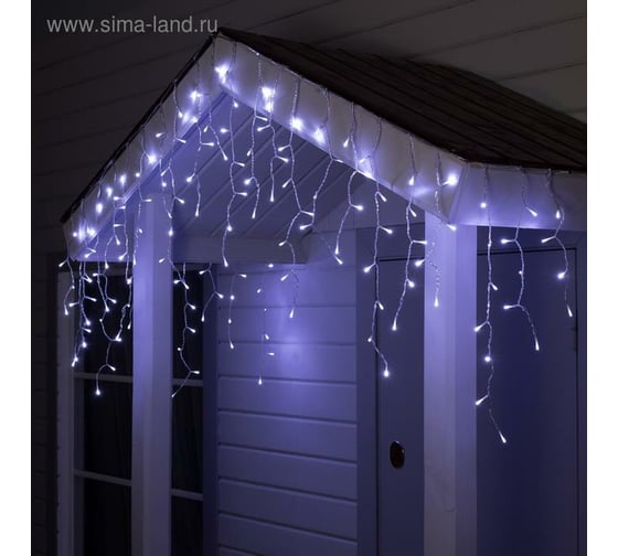 Бахрома Luazon SPEC IP44, Ш3м, В0.6м, Н.С. УМС-2W LED5мм-М-160-24В, БЕЗ БП. фиксинг, белый 5167260