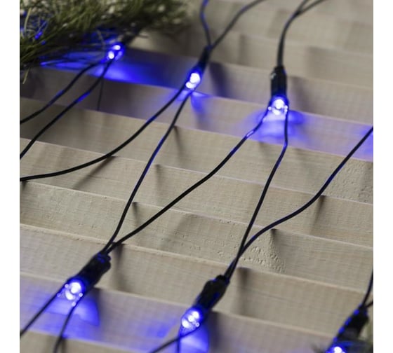 Сеть Luazon ECO IP20, Ш2 м, В2 м, Н.Т. LED-224-220V, 8 режимов, синий 1585754
