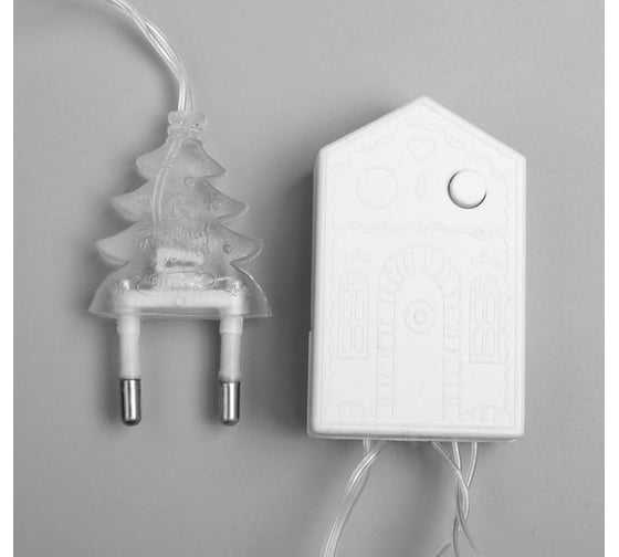 Нить Luazon DCR 5 м, с насадками Футбольный мяч, IP20, Н.С. LED-30-220V, 8 режимов, теплый белый 2433914