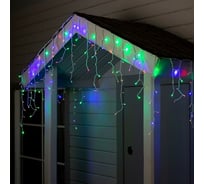 Бахрома Luazon ECO IP44, Ш4м, В0.6м, Н.Б. LED-180-220V, 8 режимов, мульти 2361675