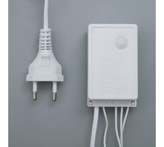 Бахрома Luazon ECO IP44, Ш4м, В0.6м, Н.Б. LED-180-220V, 8 режимов, мульти 2361675