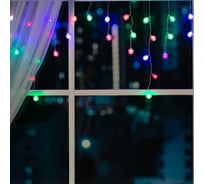Бахрома Luazon DECOR Ежики, IP20, Ш1.8 м, В0.5 м, Н.С. LED-48-220V, моргает, мульти RGRB 3556862