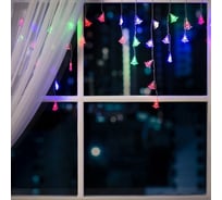 Бахрома Luazon DECOR Елки 4 см, IP20, Ш3 м, В0.5 м, Н.С. LED-80-220V, моргает, мульти RGRB 3556871