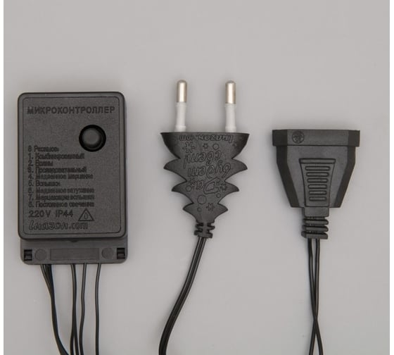 Бахрома Luazon ECO IP20, Ш3 м, В0.5 м, Н.Т. LED-80-220V, 8 режимов, мульти 3556852