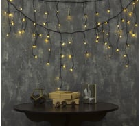 Бахрома Luazon ECO IP20, Ш3 м, В0.5 м, Н.Т. LED-80-220V, 8 режимов, теплый белый 3556854