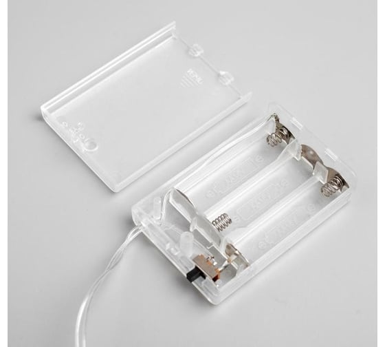 Нить Luazon DCR 3 м, с насадками Снежинки малые, IP20, Н.С.LED-20-3.6V, АА*3 не в комплекте, мульти 1080365