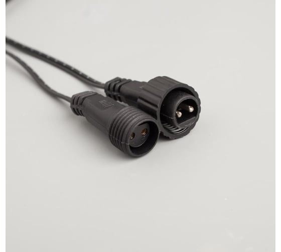 Бахрома Luazon SPEC IP44, Ш3м, В0.6м, Н.Т. УМС-2W LED5мм-М-160-24В, БЕЗ БП. фиксинг, теплый белый 5167255